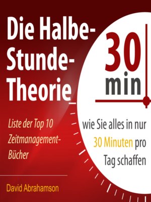 cover image of Halbe-Stunde-Theorie, Die